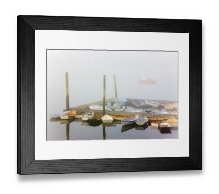 Framed Print : Skiffs and morning