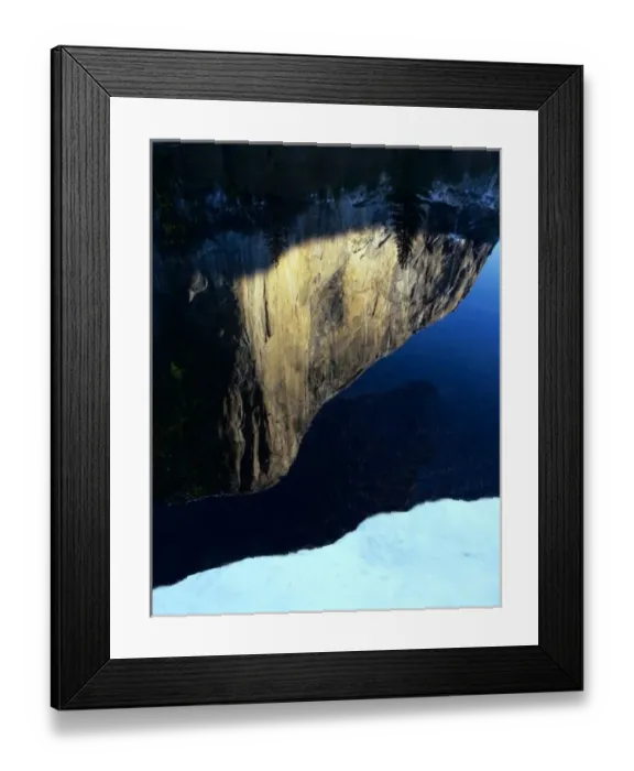 Framed Print : The largest granite rock on Earth reflects in the Merced River Framed Print : The largest granite rock on Earth reflects in the Merced River