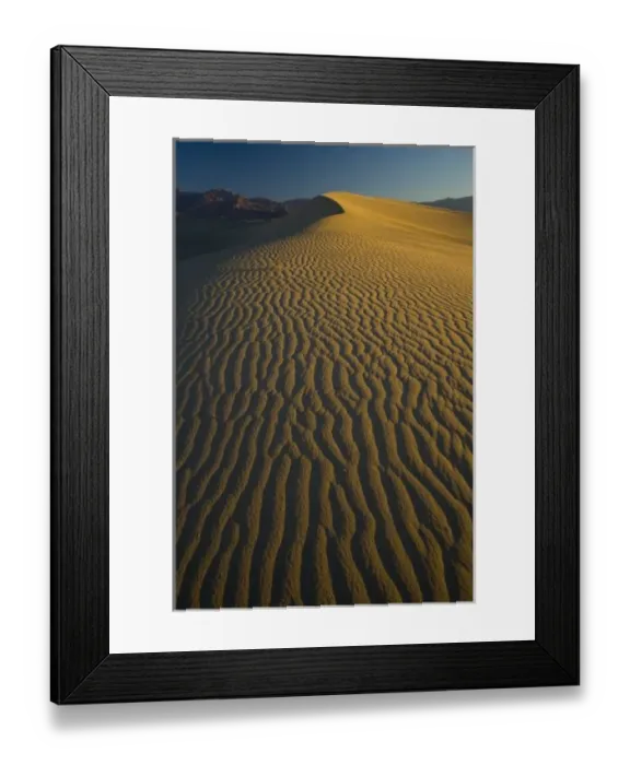 Framed Print : Sand Dunes and ripple desgins from the early morning light falling on the Dunes Mesquite Framed Print : Sand Dunes and ripple desgins from the early morning light falling on the Dunes Mesquite