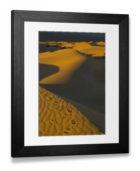 Framed Print : Sand Dunes and ripple desgins from the early morning light falling on the Dunes Mesquite Framed Print : Sand Dunes and ripple desgins from the early morning light falling on the Dunes Mesquite