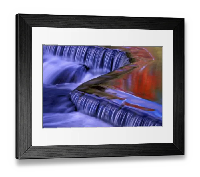 Framed Print : Bond Falls; Reflecting Fall Colored Leaves; Bruce Crossing, MICHIGAN Framed Print : Bond Falls; Reflecting Fall Colored Leaves; Bruce Crossing, MICHIGAN