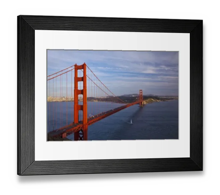 Framed Print : The Golden Gate Bridge from the Marin Headlands in San Francisco, California, USA Framed Print : The Golden Gate Bridge from the Marin Headlands in San Francisco, California, USA