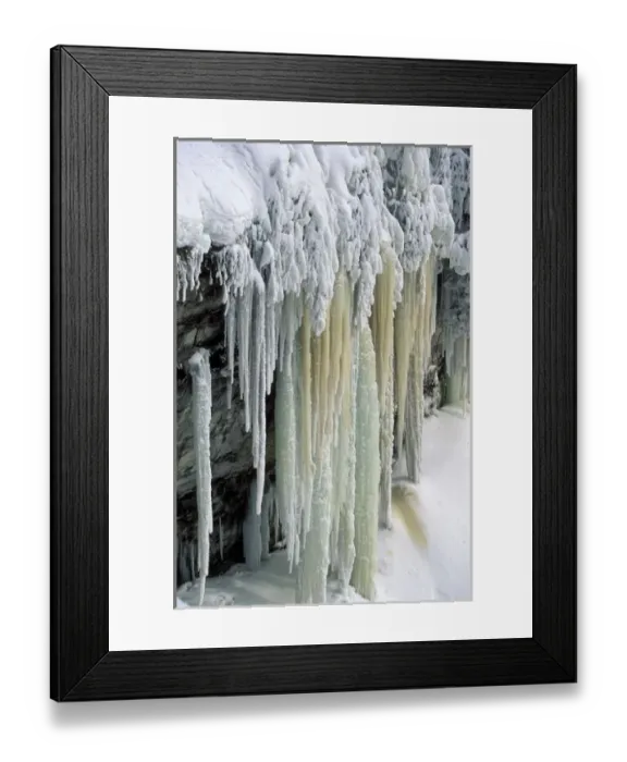Framed Print : Blue Ice and Ground