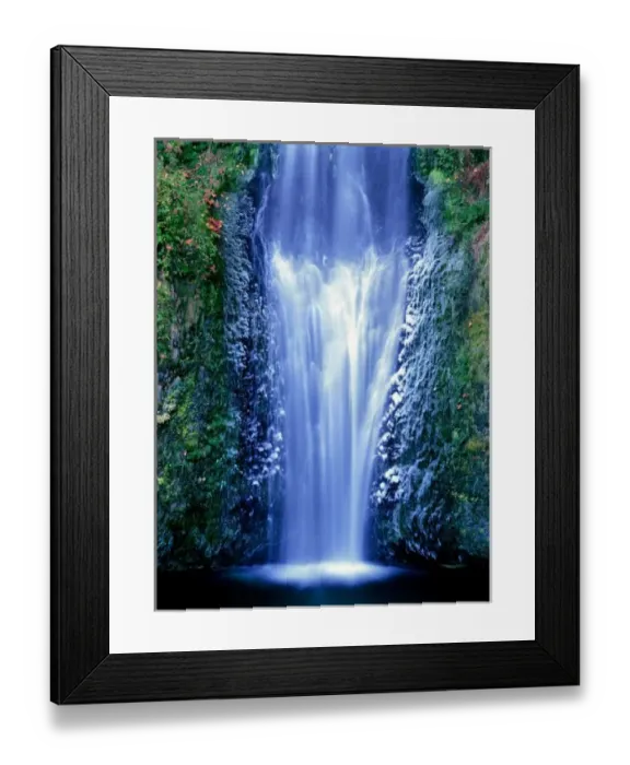 Framed Print : USA, Oregon, Columbia River Gorge National Scenic Area. Multnomah Falls in late autumn freeze Framed Print : USA, Oregon, Columbia River Gorge National Scenic Area. Multnomah Falls in late autumn freeze