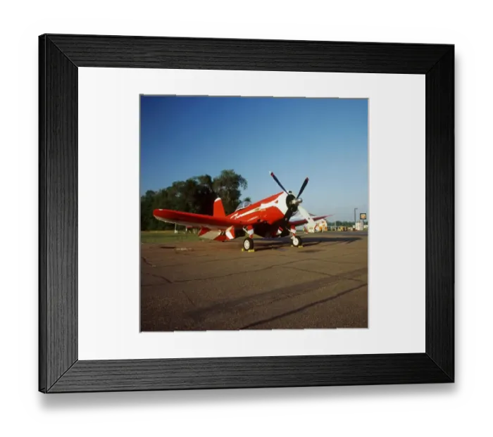 Framed Print : F2G-1D Super Corsair airplane at an air show in Fleming Field, St. Paul, Minnesota