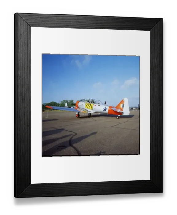 Framed Print : AT-6 SNJ Harvard airplane at the Fleming Field, St. Paul, Minnesota