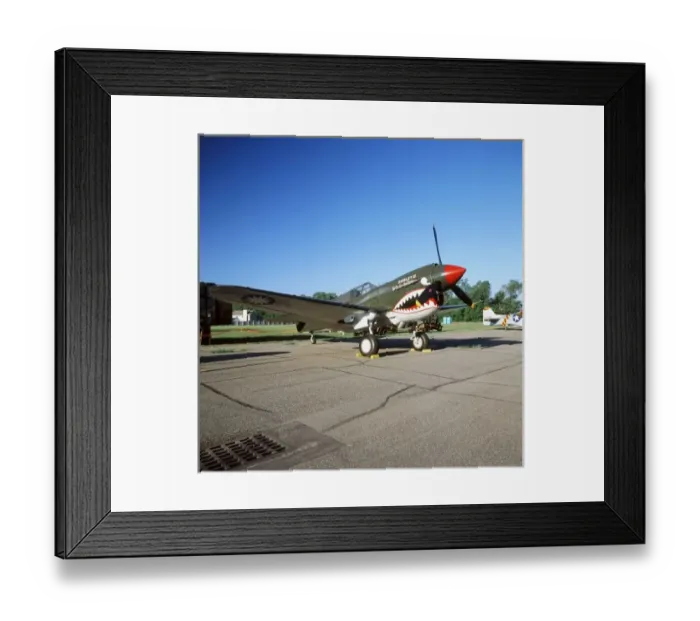 Framed Print : Curtiss P-40 Warhawk, at Minnesota CAF Air Show in St. Paul, Minnesota