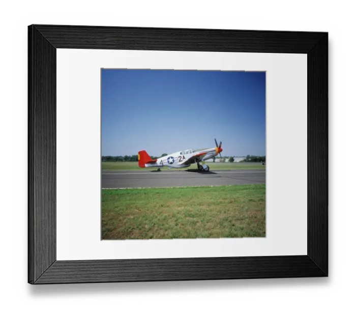 Framed Print : P-51 C Tuskegee Red Tail airplane at the CAF Air Show in St. Paul, Minnesota