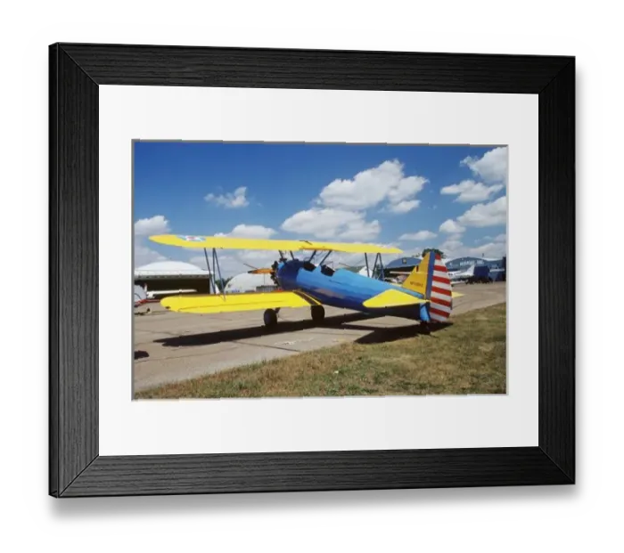 Framed Print : Boelng Stearman PT-17 Biplane providing rides at CAF Air Show Framed Print : Boelng Stearman PT-17 Biplane providing rides at CAF Air Show