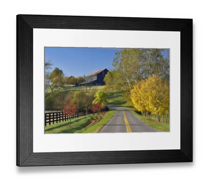 Framed Print : Rural road through Framed Print : Rural road through