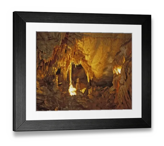 Framed Print : Drapery Room, Mammoth Cave National Park, Kentucky