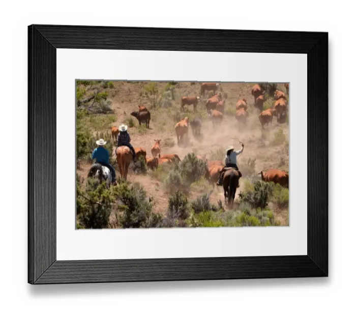 Framed Print : Three cowboys Framed Print : Three cowboys
