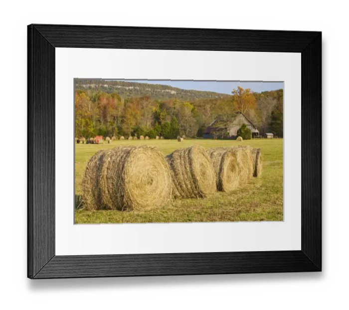 Framed Print : Historic farm in