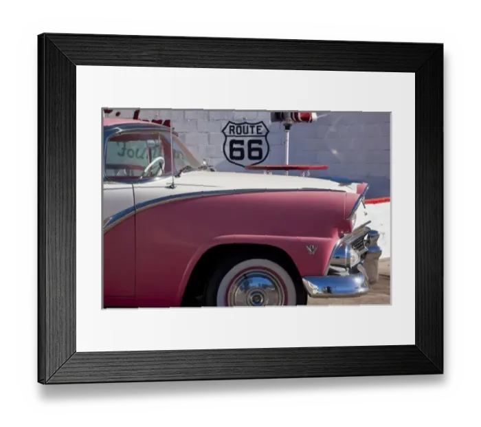 Framed Print : USA, Arizona, Williams. Rt. 66 Town, 1950s Ford Car Framed Print : USA, Arizona, Williams. Rt. 66 Town, 1950s Ford Car