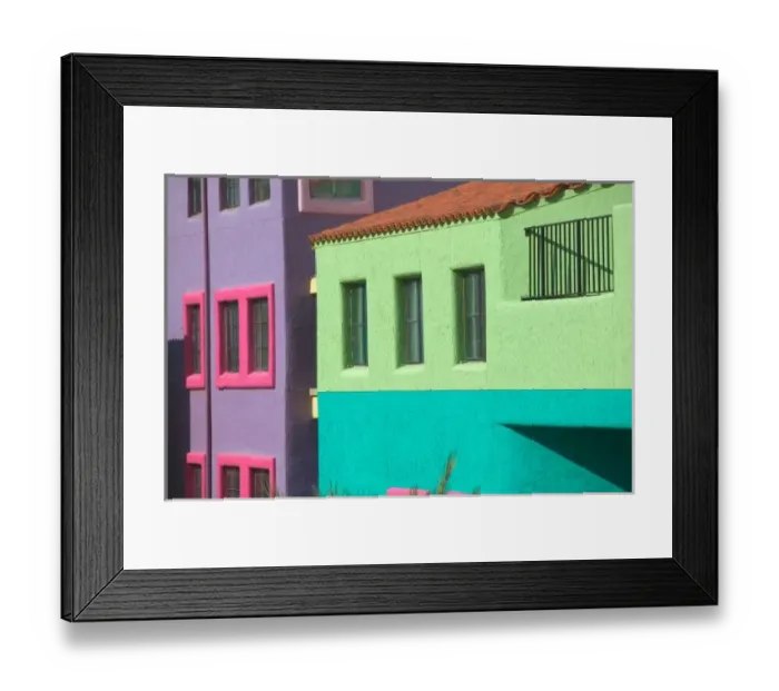Framed Print : USA, Arizona, Tucson: Downtown: La Placita Complex Colorful Building Detail Framed Print : USA, Arizona, Tucson: Downtown: La Placita Complex Colorful Building Detail