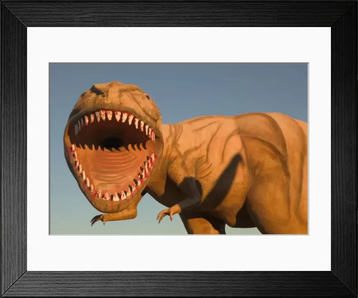 Framed Print : NA, USA, Arizona, Holbrook Dinosaur Park, detail of dinosaur statue