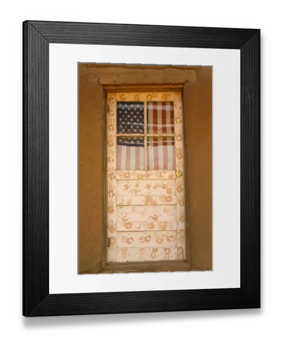 Framed Print : USA, New Mexico, Taos: Taos Indian Pueblo (b. 1450) Patriotic & Artistic Pueblo Door Framed Print : USA, New Mexico, Taos: Taos Indian Pueblo (b. 1450) Patriotic & Artistic Pueblo Door