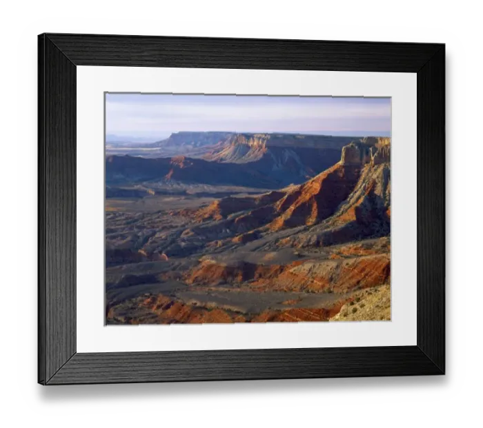 Framed Print : Grand Canyon-Parashant National Monument, Arizona. USA. Burnt Canyon Point & Fort