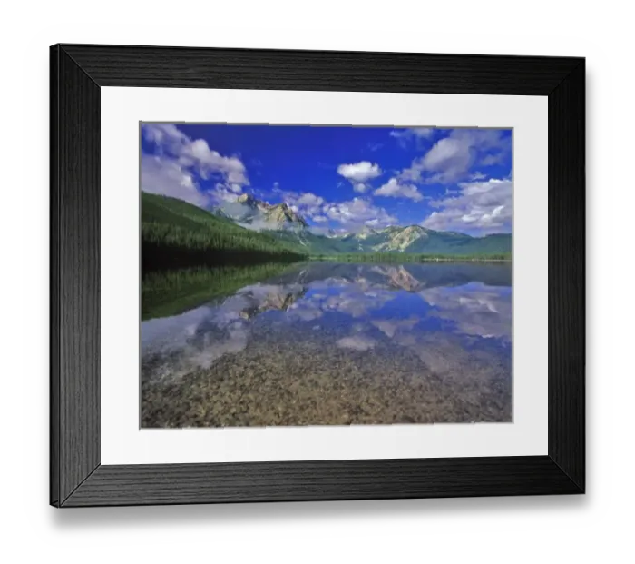 Framed Print : Stanley Lake in the Sawtooth Mountains of Idaho