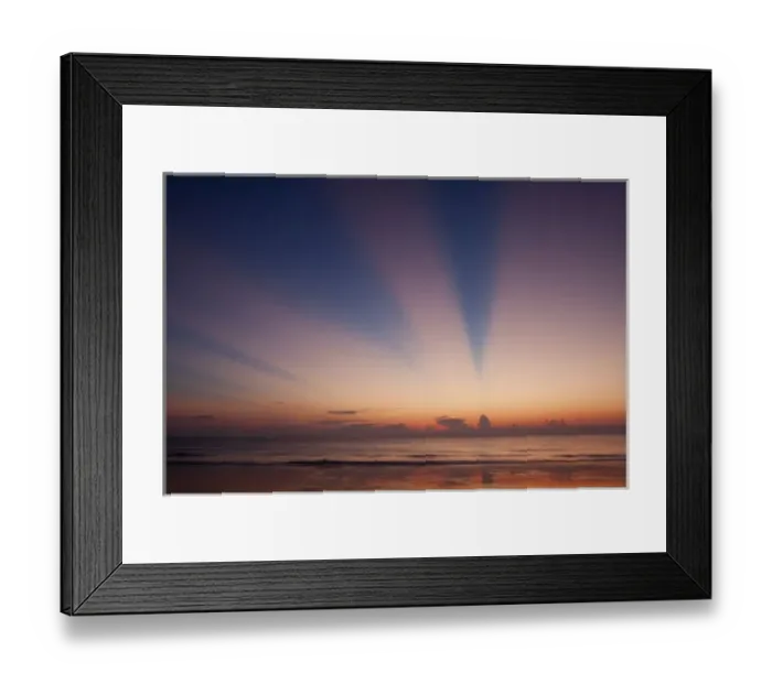 Framed Print : USA, North America, Georgia, Tybee Island. Rays of light at the beach at sunrise Framed Print : USA, North America, Georgia, Tybee Island. Rays of light at the beach at sunrise
