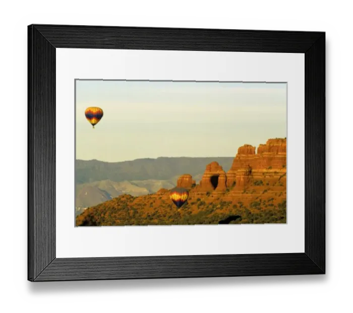 Framed Print : Hot Air Balloons at Sedona, Arizona, USA Framed Print : Hot Air Balloons at Sedona, Arizona, USA