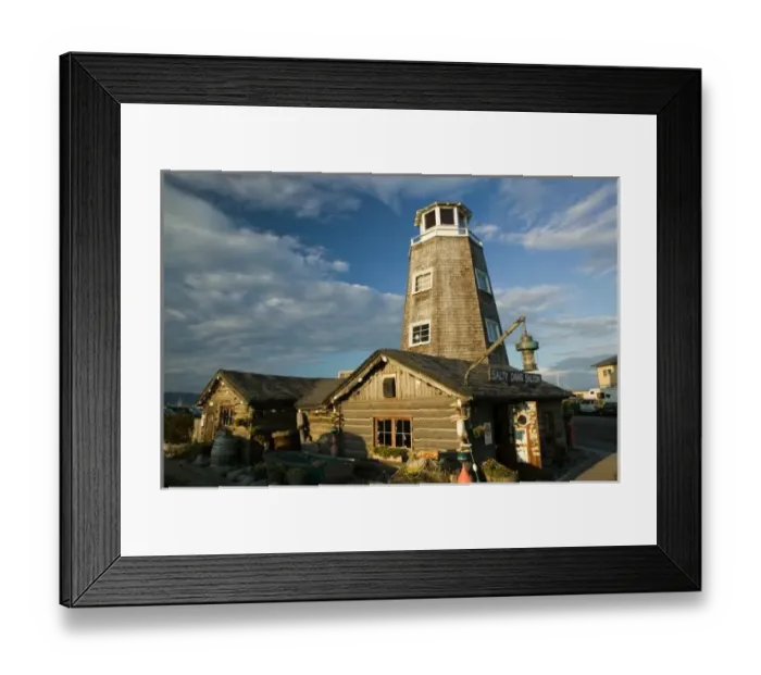 Framed Print : USA, ALASKA, KENAI PENINSULA, HOMER: Homer Spit / Salty Dawg Saloon Framed Print : USA, ALASKA, KENAI PENINSULA, HOMER: Homer Spit / Salty Dawg Saloon