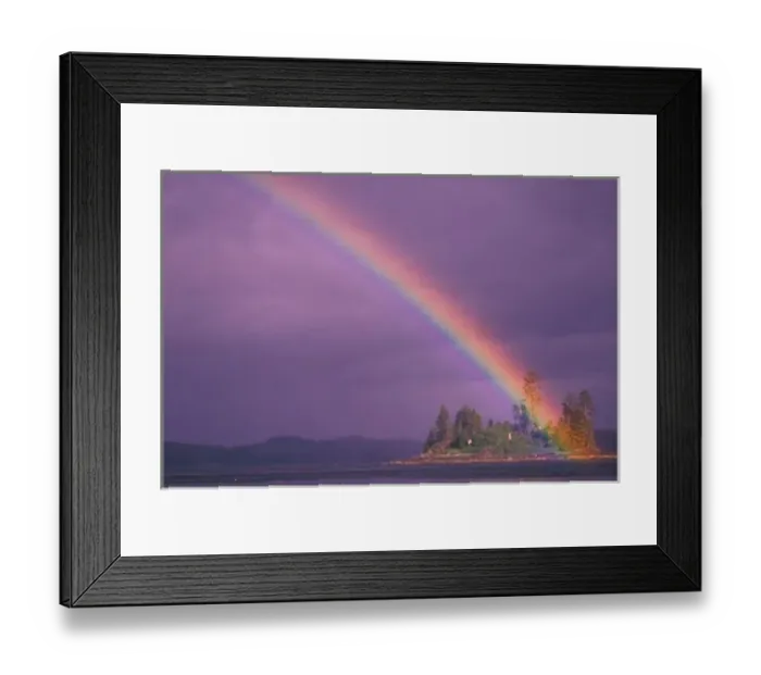Framed Print : NA, USA, Alaska, Southeast Alaska, Inside Passage, Frederick Sound, Intense rainbow Framed Print : NA, USA, Alaska, Southeast Alaska, Inside Passage, Frederick Sound, Intense rainbow