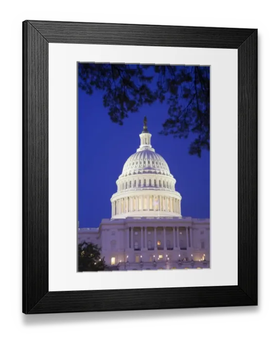 Framed Print : Rotunda of U. S. Capitol at night, Washington D. C. (District of Columbia), United States Framed Print : Rotunda of U. S. Capitol at night, Washington D. C. (District of Columbia), United States