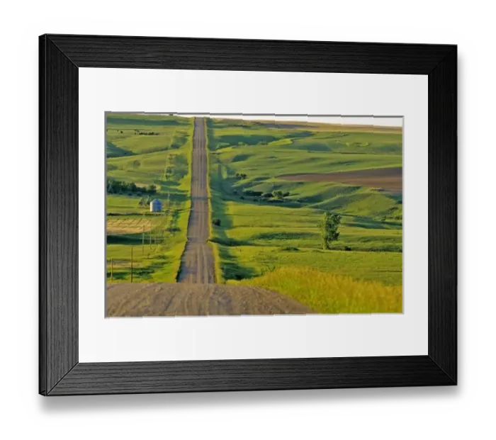 Framed Print : Comertown gravel road in remote northeastern Montana Framed Print : Comertown gravel road in remote northeastern Montana