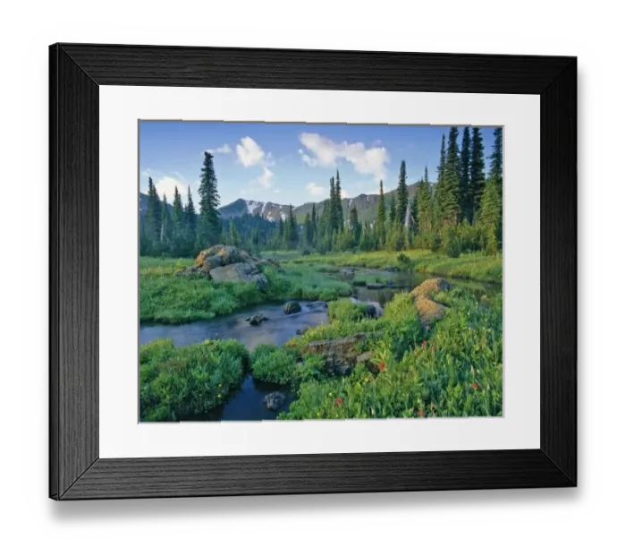 Framed Print : Picnic Creek in the Jewel Basin of the Swan mountain Range in Montana Framed Print : Picnic Creek in the Jewel Basin of the Swan mountain Range in Montana