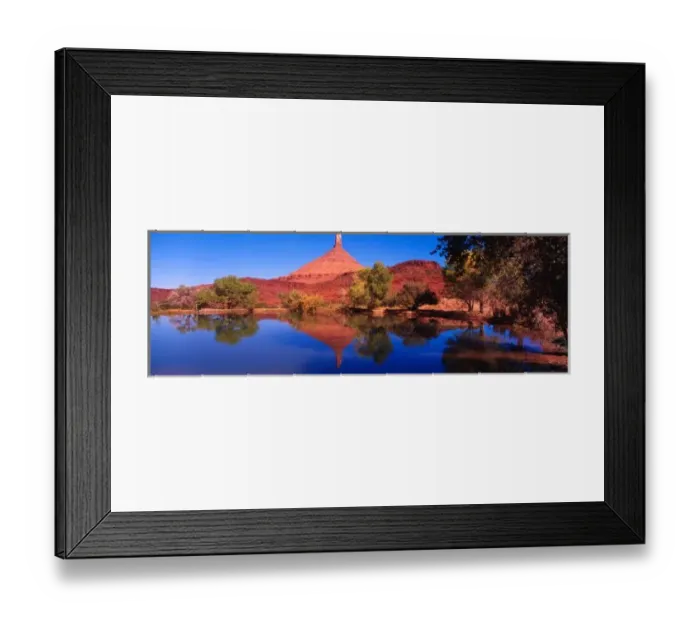 Framed Print : NA, USA, UT, Castle Mountain and Reflection in Small Pond Autumn Framed Print : NA, USA, UT, Castle Mountain and Reflection in Small Pond Autumn