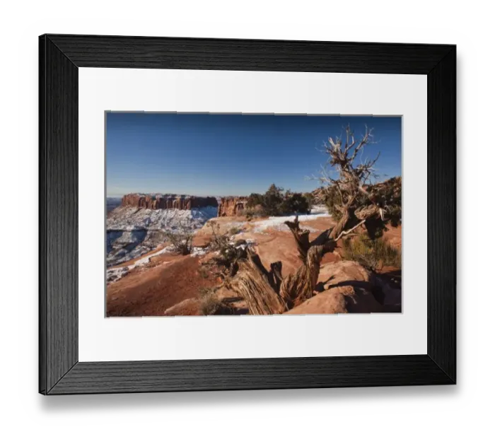 Framed Print : USA, Utah, Moab. Canyonlands National Park, Grand View Overlook, winter Framed Print : USA, Utah, Moab. Canyonlands National Park, Grand View Overlook, winter