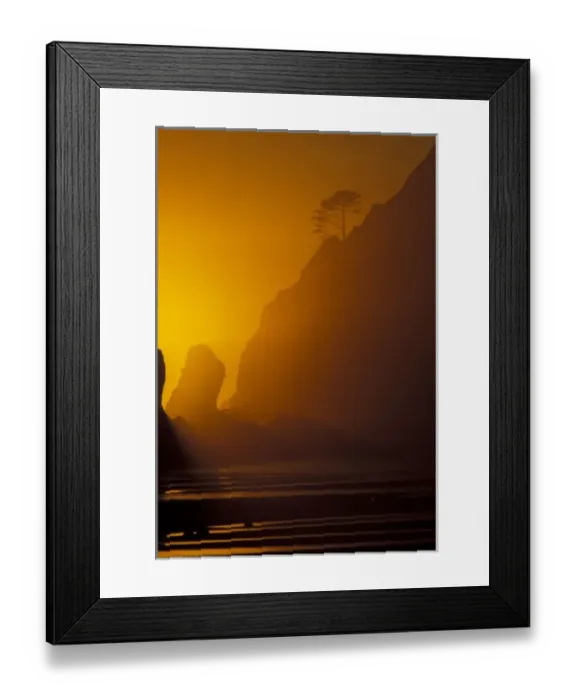 Framed Print : USA, Washington, Olympic Nat l Park, Sunset, Point of Arches