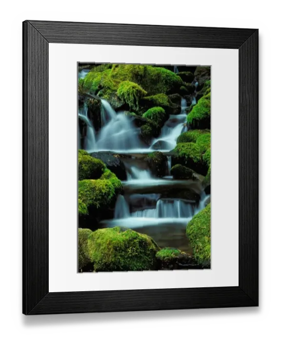 Framed Print : North America; USA; Washington, Sol Duc Cascade