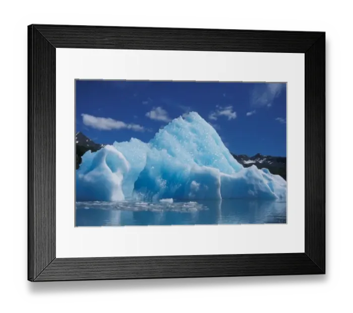 Framed Print : iceberg that cracked off from Bear Glacier, Kenai Fjords National Park, Alaska Framed Print : iceberg that cracked off from Bear Glacier, Kenai Fjords National Park, Alaska