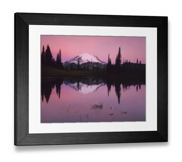 Framed Print : USA, Washington, Mt. Rainier National Park, Dawn at Tipsoo Lake Framed Print : USA, Washington, Mt. Rainier National Park, Dawn at Tipsoo Lake