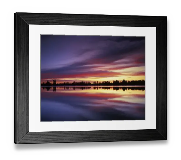 Framed Print : USA, Washington, Granite Lake, Sunset