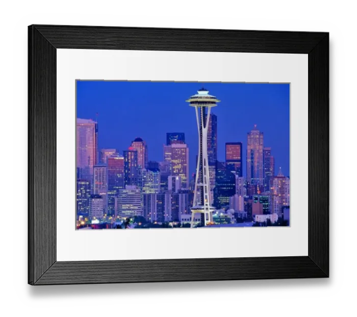 Framed Print : Seattle Washington skyline Framed Print : Seattle Washington skyline