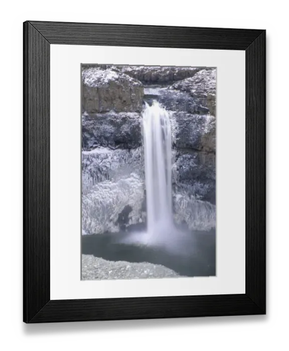 Framed Print : N. A. USA, Washington, Palouse Falls State Park. Palouse Falls in winter Framed Print : N. A. USA, Washington, Palouse Falls State Park. Palouse Falls in winter