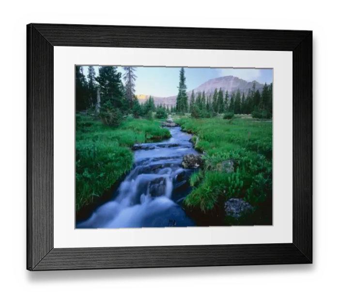 Framed Print : HIGH UINTAS WILDERNESS, UTAH. Stillwater Fork of the Bear River, Agassiz Peak in the distance Framed Print : HIGH UINTAS WILDERNESS, UTAH. Stillwater Fork of the Bear River, Agassiz Peak in the distance