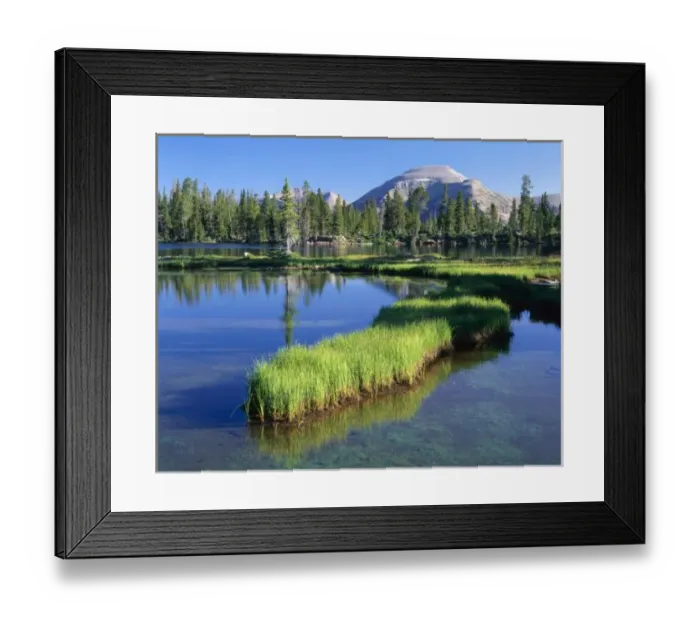 Framed Print : HIGH UINTAS WILDERNESS, UT, US, penisula, Margo Lake. Mt. Agassiz behind, Uinta Mtns Framed Print : HIGH UINTAS WILDERNESS, UT, US, penisula, Margo Lake. Mt. Agassiz behind, Uinta Mtns