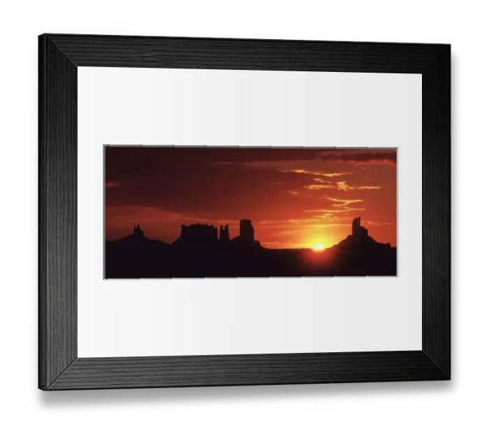 Framed Print : USA, Utah, Monument Valley. The rising sun silhouettes buttes in Monument Valley, Utah Framed Print : USA, Utah, Monument Valley. The rising sun silhouettes buttes in Monument Valley, Utah