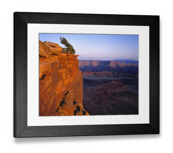 Framed Print : USA, Utah, Dead Horse Point SP. Late light turns this rock wall red at Dead Horse Framed Print : USA, Utah, Dead Horse Point SP. Late light turns this rock wall red at Dead Horse