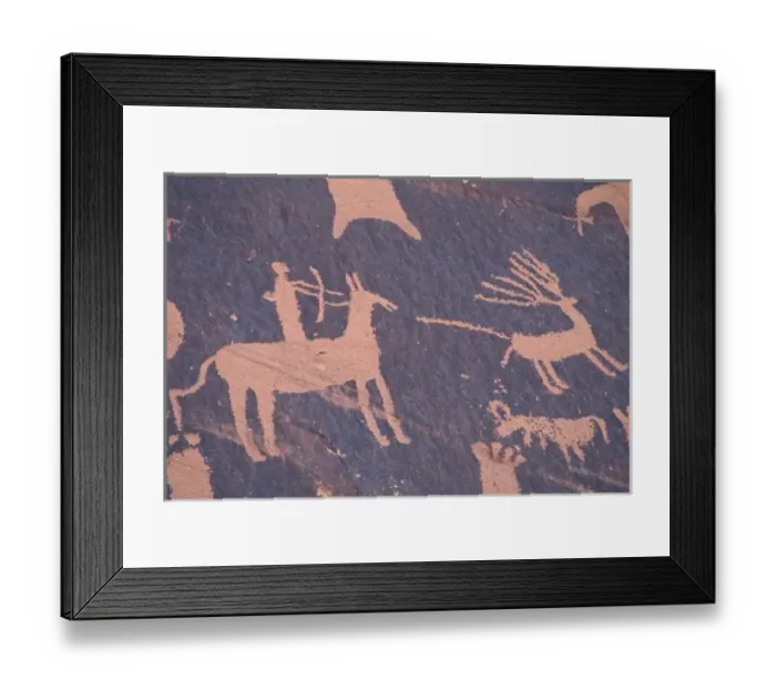 Framed Print : Newspaper Rock, S. P. UT Near Monticello. Petroglyphs Framed Print : Newspaper Rock, S. P. UT Near Monticello. Petroglyphs