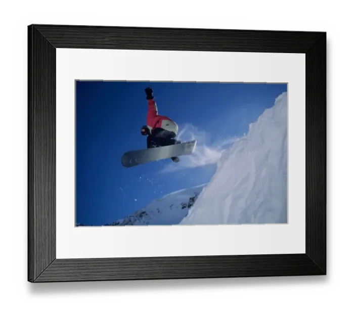 Framed Print : Snowboarding at Snowbird Resort, Utah (MR)
