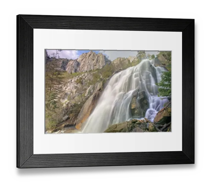 Framed Print : Bells Canyon Waterfall