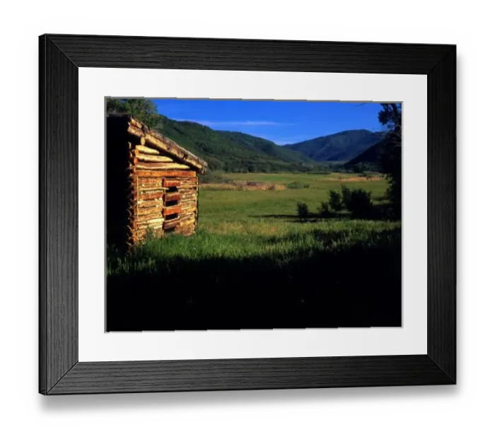 Framed Print : Old log homestead near Park City, Utah. (P. R. ) Framed Print : Old log homestead near Park City, Utah. (P. R. )