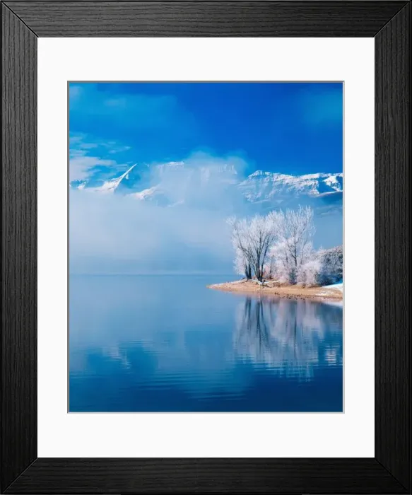 Framed Print : USA, Utah, Soldier Hollow, Near the 2002 Winter Olympics Nordic skiing and biathalon