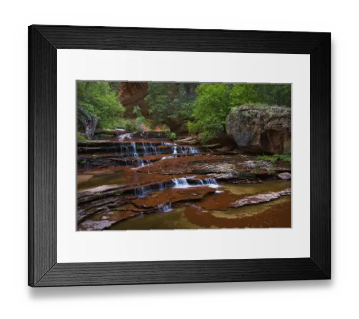 Framed Print : USA, Utah, Zion National Park. Scenic from the Subway on the Left Fork Framed Print : USA, Utah, Zion National Park. Scenic from the Subway on the Left Fork