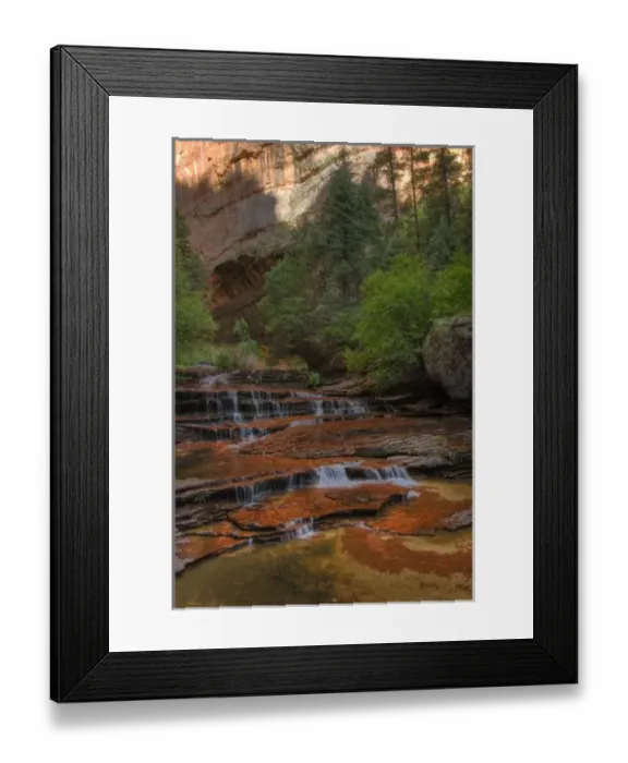 Framed Print : USA, Utah, Zion National Park. Scenic from the Subway on the Left Fork